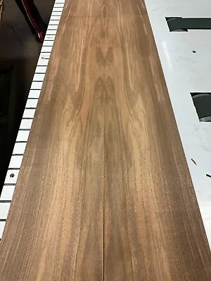 European Walnut Raw Wood Veneer 2 Sheets 74'' X 9'' 231i • $19.99