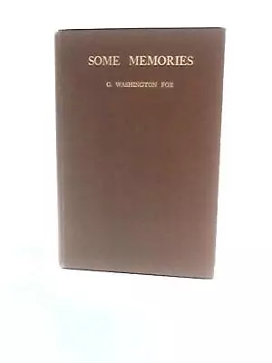 Some Memories (G.Washington Fox - 1931) (ID:08923) • $21.65
