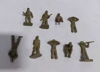 Lot Of 9 Vintage 2  Military War Figures Green • $6.97