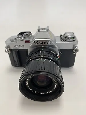 Canon AV-1 SLR 35mm Film Camera With A Canon F3.5-4.5 35-70mm Zoom Lens • £110