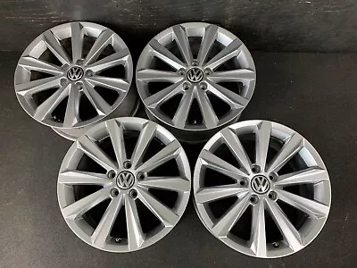 $649 • Buy (4) VW Volkswagen Golf  Wheels Rims + Caps 17  Hol.69944 EOS GTI Jetta Passat
