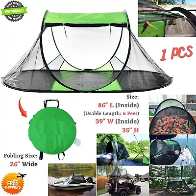 Folding Pop Up Screen Tent For Scout Camp Backpacking Car Travel Hiking Compact • $113.45