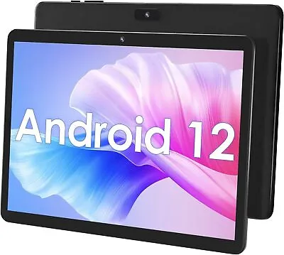 10.1  WIFI Tablet Android 12 HD 64GB Tablet Pad Quad-Core Netflix Dual Camera US • $73.20