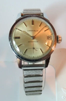 $39.95 • Buy Vintage 1968 Swiss Unisex Mens M8 Caravelle By Bulova 10ocd Manual 7'j Watch