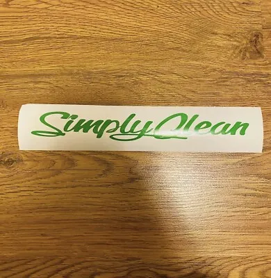 Green Lime JDM Simply Clean Stickers Decal 8.5”in • $8