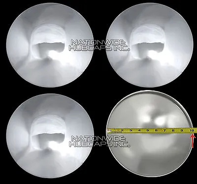 10-1/8 CHROME BABY MOONS Moon Center Hub Caps Steel Wheel Cover Hot Rod Smoothie • $54.99