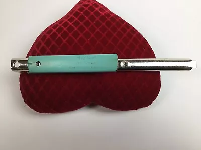 Foley EASY TWIST Jar Opener TURQUOISE BLUE Removes All Screw Caps USA Vintage • $17.99