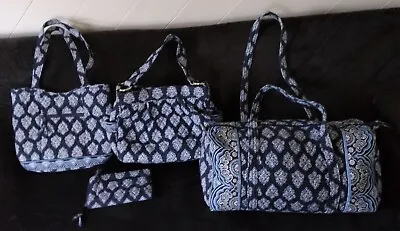 4Pc Vera Bradley Calypso 1 Duffle Bag 2 Handbag Purses 1 Clutch  • $85