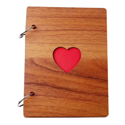 Family Photo Album Wooden Photo Book Love Memory Book Memory Photo Album • £10.88