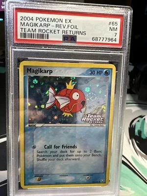 $5.50 • Buy Magikarp EX Team Rocket Returns Reverse Holo 65/109 PSA 7 Near Mint Pokémon 2004