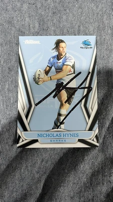 $16 • Buy Signed Nicholas Nicho Hynes Cronulla Sharks 2023 NRL Traders Card 34