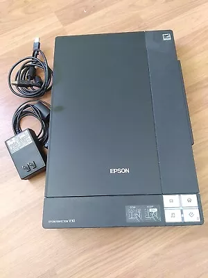 Epson Perfection V30 Flatbed Scanner With Power Cord And Printer Cable  • $40