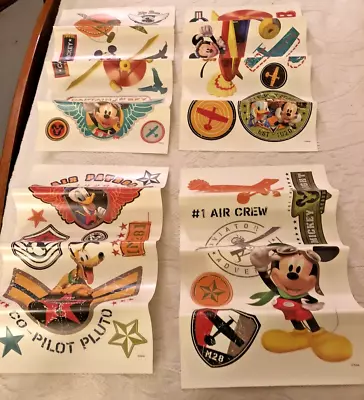 DISNEY Mickey Mouse & Friends Wall Decals Border Vintage Aviation Theme • $6.88