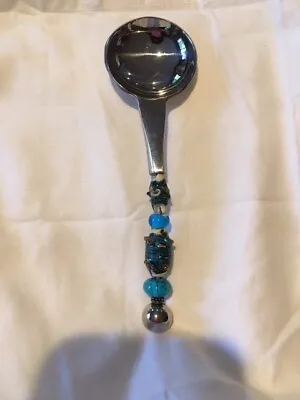 Decorative Measuring Spoon With Turquoise Colored Beads On Handle Unique • $8.95