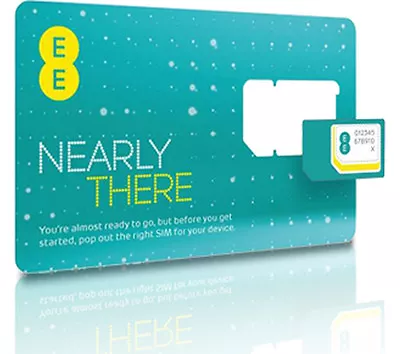 Brand New EE Pay As You Go Nano SIM Card For IPhone 5 5s 5c6 6s 7 7Plus X • £0.99