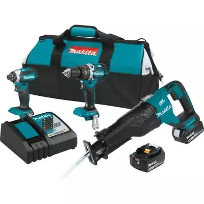 Makita 18 Volt Lxt Lithium-Ion Brushless Cordless Combo Kit (3-Tool) • $489