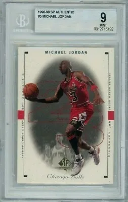 1998-99 Sp Authentic #5 Michael Jordan Bgs 9 Mint  • $38.99
