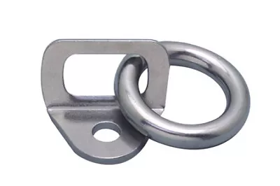 Stainless Tie Down Tab With Ring 304 Ss • $12.51