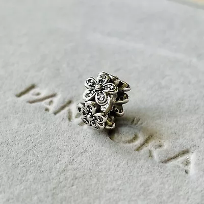 Pandora S925 ALE - Crystal Pave Daisy Flower Moments Charm • £13.50