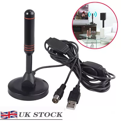 Best Portable TV Magnetic HD Freeview Aerial DAB-T Indoor Outdoor Car House NEW • £9.62