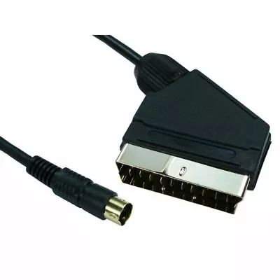 1.5 Metre SCART To SVHS S-VHS S-Video SVIDEO Lead Cable Wire Video DVD To PC • £4.22