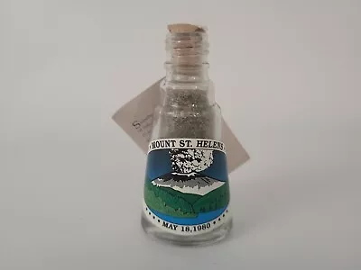 Authentic Mt St Helens Ash 1980 Mount Volcano Glass Bottle Souvenir  • $19.95