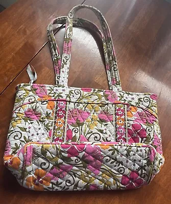 Vera Bradley Tote Bag In Tea Garden Floral Pattern USED BinRE • $21.95