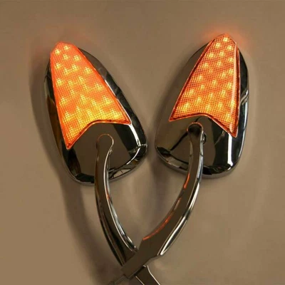 $79.05 • Buy 8mm Motorcycle Mirrors W/ LED Turn Signals For Harley V-Rod VRod Muscle VRSCF