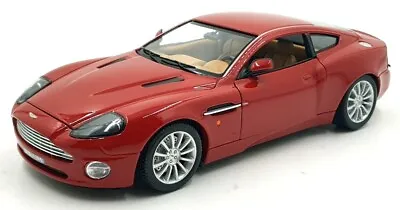 Burago 1/18 Scale Diecast DC18722C Aston Martin Vanquish - Red With Case • £89.99