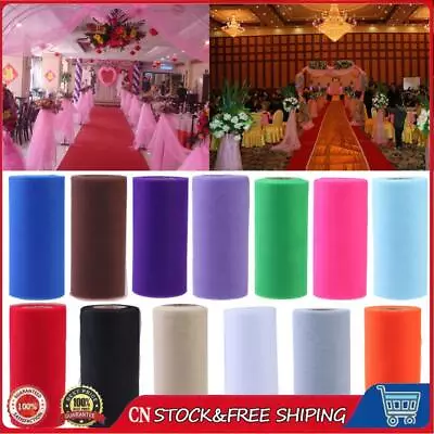 Colorful Tissue Tulle Paper Roll Spool Craft Wedding Birthday Holiday Decor • £6.93