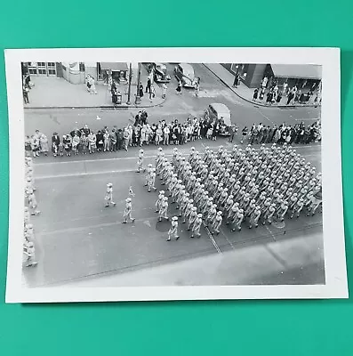 Original WWII US Photo WAAC Troops March In Parade • $12.99