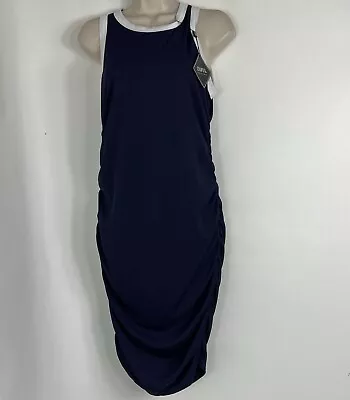 New Zaful Blouson Dress Women's Large Sleeveless Knee Length Fitted Stretch NWT • $12.50