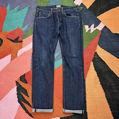 Edwin Japanese Selvedge Denim Jeans ED-55 Relaxed Tapered Indigo Mens W32 L34 • £79.95