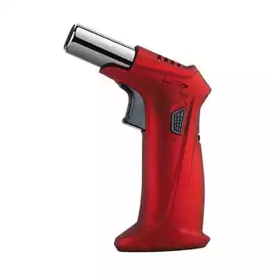 Vector Clash Jet Torch Table Lighter RED RUBBER - VECTOR CLASH RED RUBBER 08 • $40
