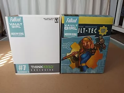 Cool New 2018 Fallout Modern Icons #7 Vault Girl 9  Statue Thinkgeek Chronicle • $140