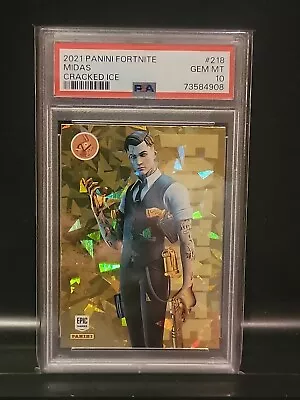 Cracked Ice - Midas - PSA 10 Gem Mint -  Legendary Fortnite Series 3 🔥🔥🔥 • $550