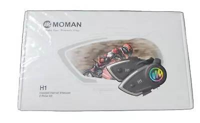 Motorcycle Intercom Headset H1 2 Wireless 5.0 AI Voice UNOPENED  • $49.99