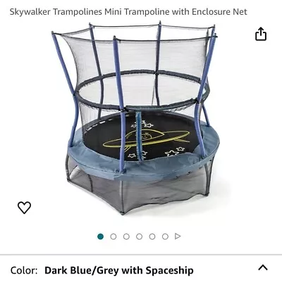 Skywalker Trampolines 60  Round Classic Mini Bouncer Blue/Grey With Safety Net • $90