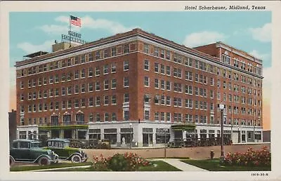 Hotel Scharbauer Midland Texas Vintage Unposted Postcard • $5.85