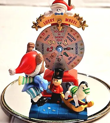 Mistletoe Magic Collection Lucky Christmas Prize Wheel Bear Spin Ornament 1996  • $7.96
