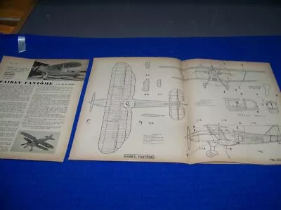 £7.35 • Buy Fairey Fantome &  J.b. Atom 1.5cc Engine..history/3-views/cross Sections (547dd)