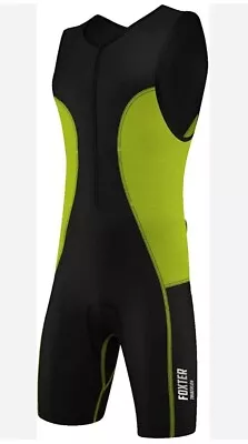 Foxter Men Active Performance Triathlon Suit Tri Suit Swim Bike Run Compression • £22.99