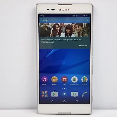 Sony Xperia T2 Ultra 8 GB + Micro SDHC Slot White Smartphone Unlocked D5303 • $124.95