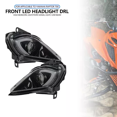 Pair DRL Headlights For Yamaha Raptor 700 700R YFZ450 YFZ450R YFZ450X 2006-2023 • $137.52