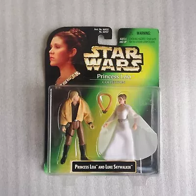 1997 STAR WARS PRINCESS LEIA COLLECTION. LEIA And LUKE SKYWALKER. #66935/66937 • $10