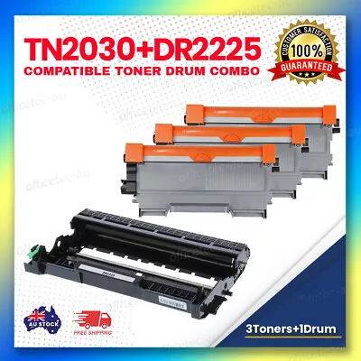 3x Non-OEM TN2030 Toner + 1x DR2225 Drum For Brother HL2130 HL2132 HL2135 2135W • $54.96