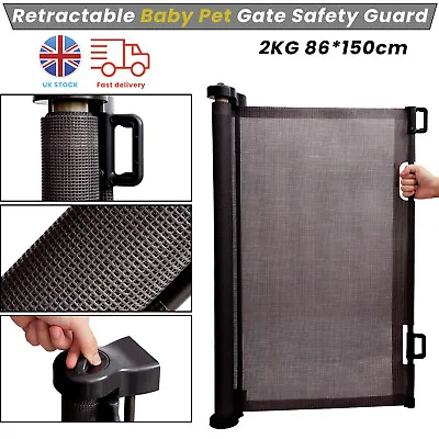 Safety Guard Gate Pet Gates For Stairs Doors Fencing Fold Baby Toddler Isolation • £20.90
