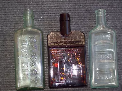 Antique Bottles.Vintage Alcohol Glass. Great Cond. E.Z. Booz Gin Sarsaparilla • $14.95