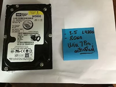 80G  Hard Drive 3.5 Inch With Windows 7 Pro For Acer Veriton L480G (activated) • $36.99