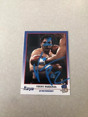 Vinny Paz Pazienza Signed Autograph 1991 Kayo Trading Card Boxing Champ • $12.99